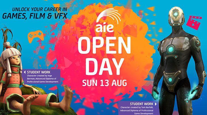 AIE open day, Saturday 20 May